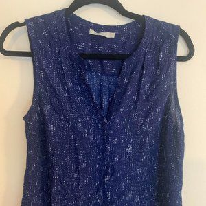 Dahlia Royal Blue sm casual top